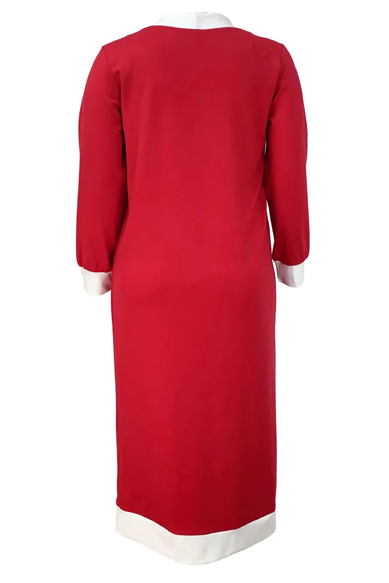 THE "AUNTIE CLAUS" MIDI DRESS