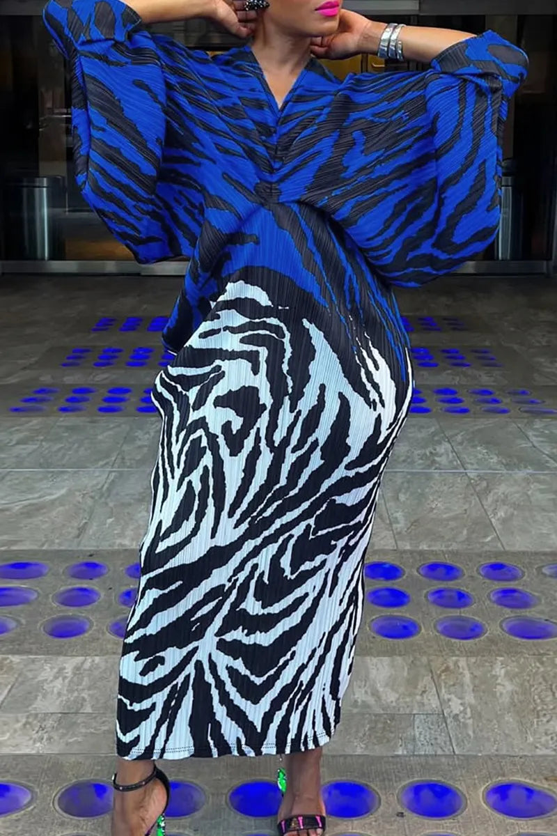 THE "ELECTRIC SAFARI" MAXI DRESS