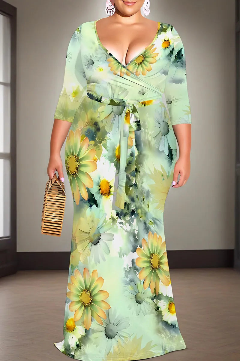 THE "FLOWER POWER" MAXI DRESS