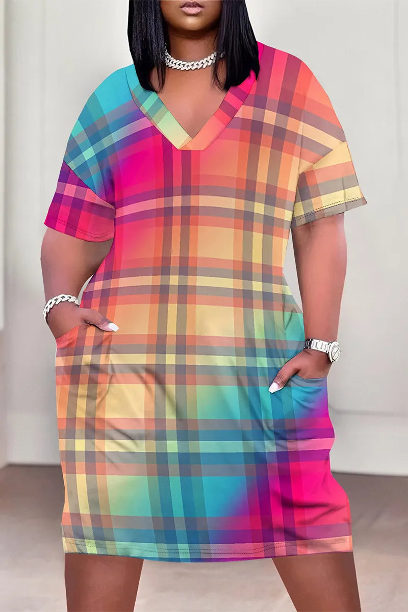 THE "PLAID PLAGUE" MIDI DRESS