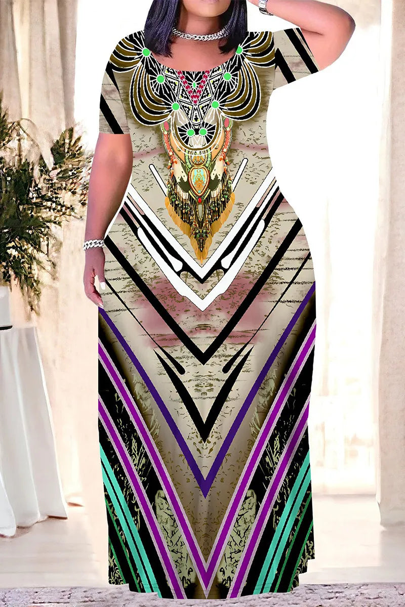 THE "JUNGLE PARTY" MAXI DRESS