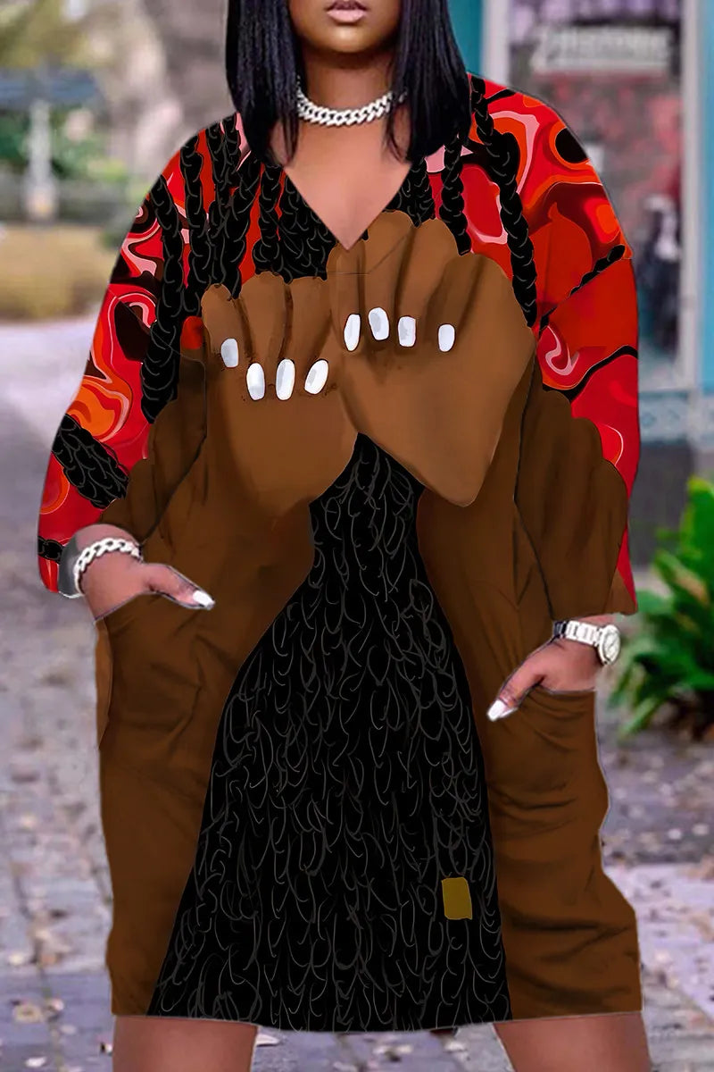 THE "BLACK GIRL HAIR" MIDI DRESS