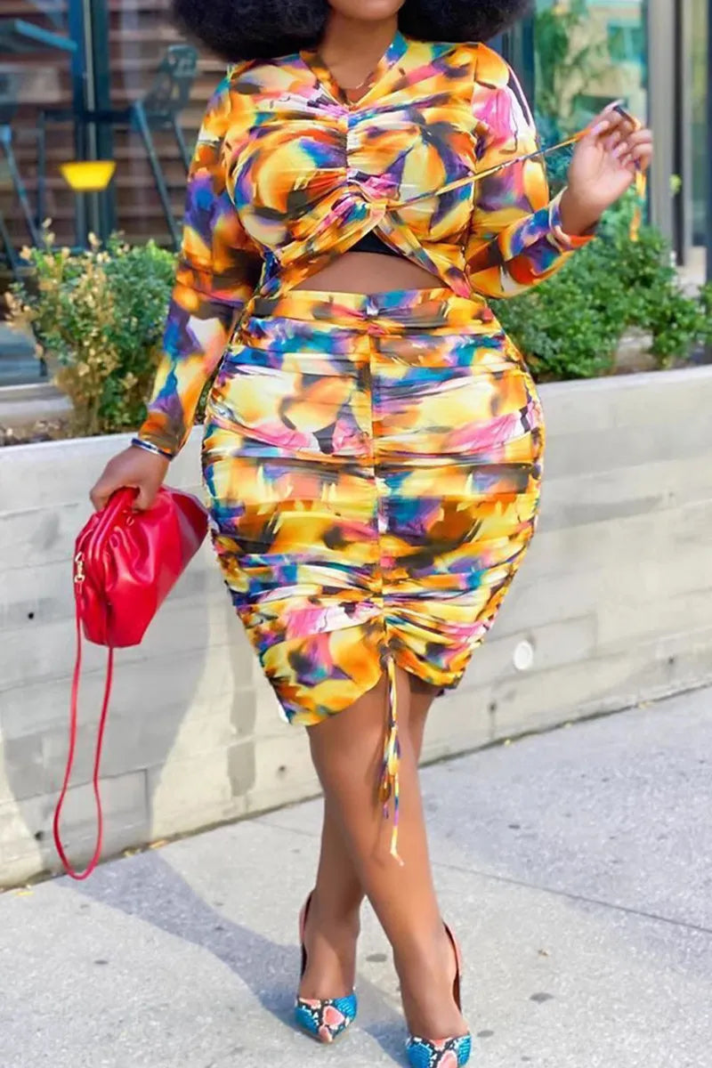 THE "DANCING LIGHTS" SKIRT SET