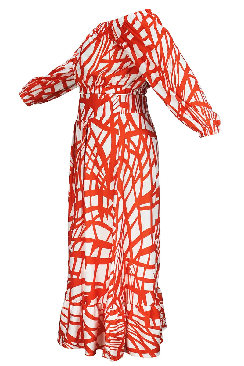 THE "RED RIBBONS" SKIRT SET