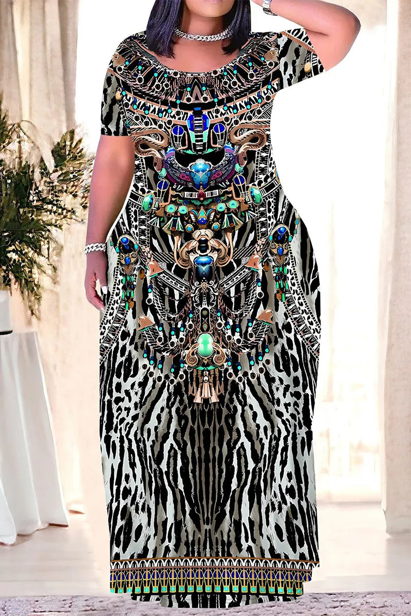 THE "JUNGLE PARTY" MAXI DRESS