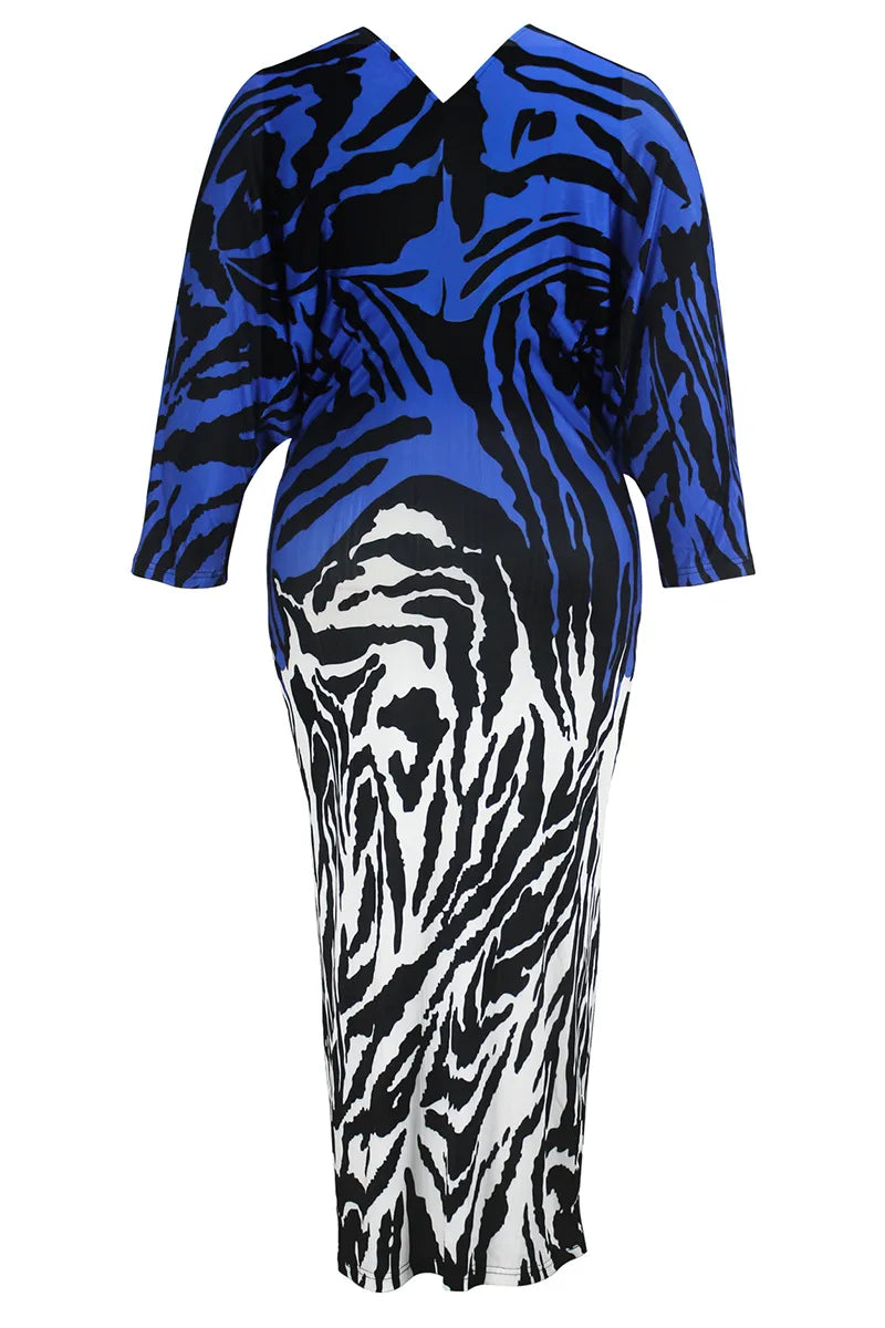 THE "ELECTRIC SAFARI" MAXI DRESS