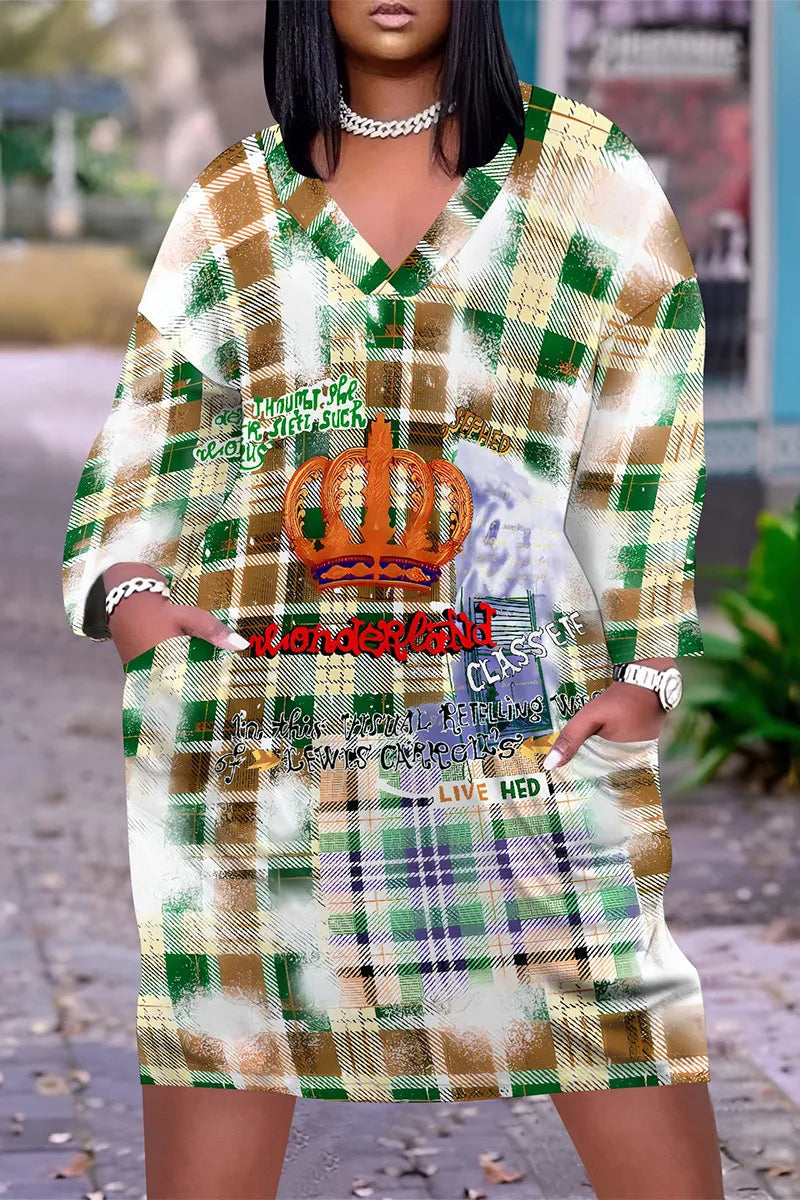 THE "PLAID ILLUSIONS" MIDI DRESS