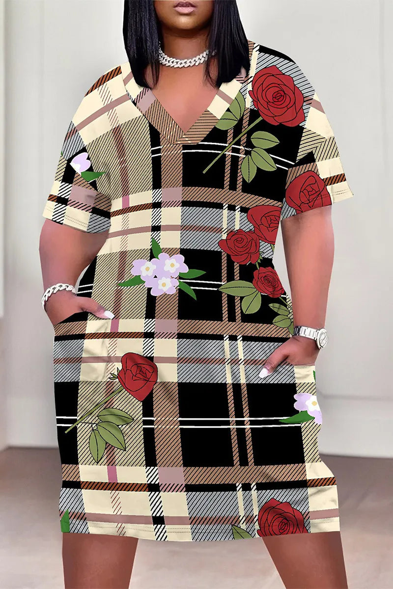 THE "PLAID PLAGUE" MIDI DRESS