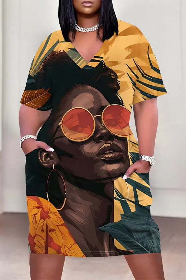 THE "NATURE OF MELANIN" MIDI DRESS
