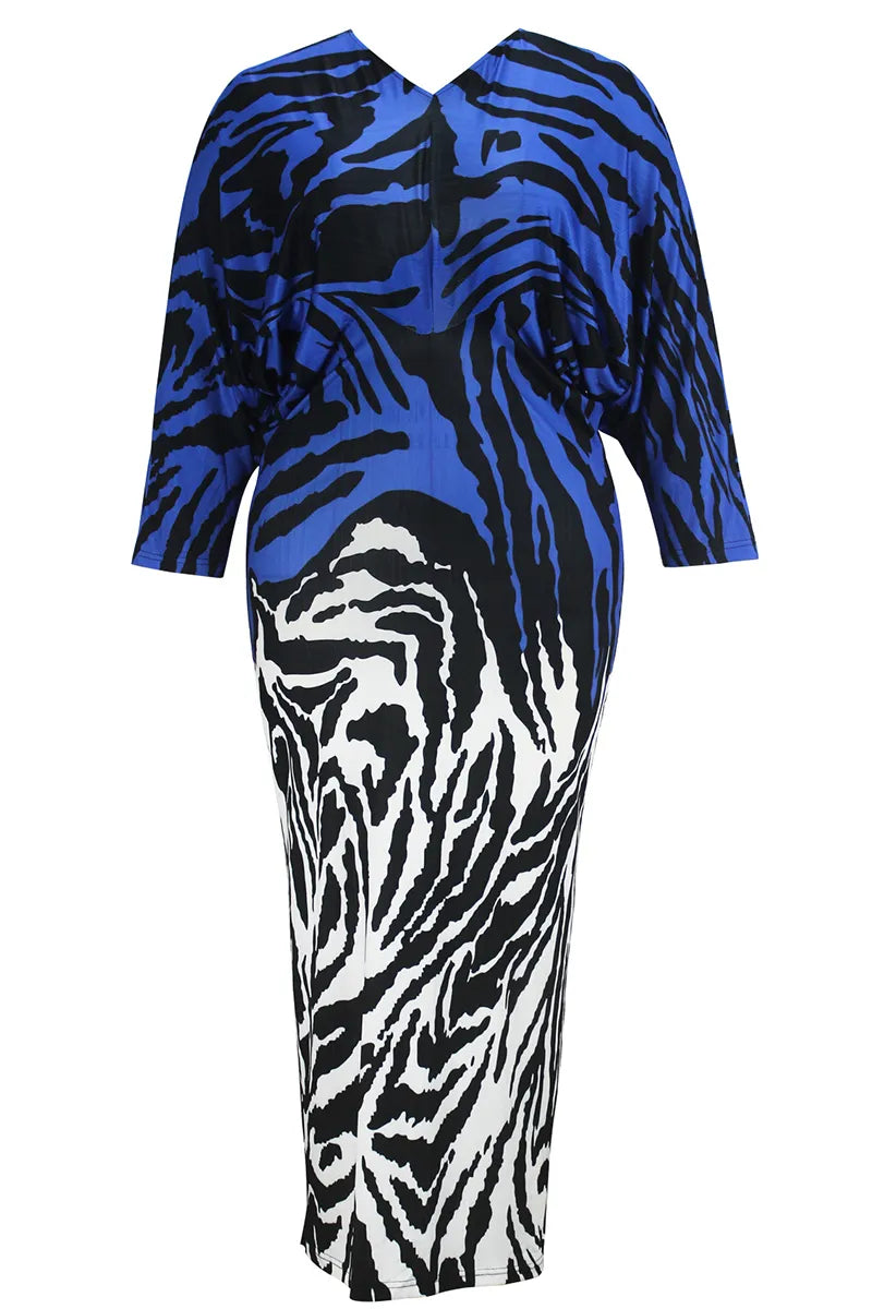 THE "ELECTRIC SAFARI" MAXI DRESS