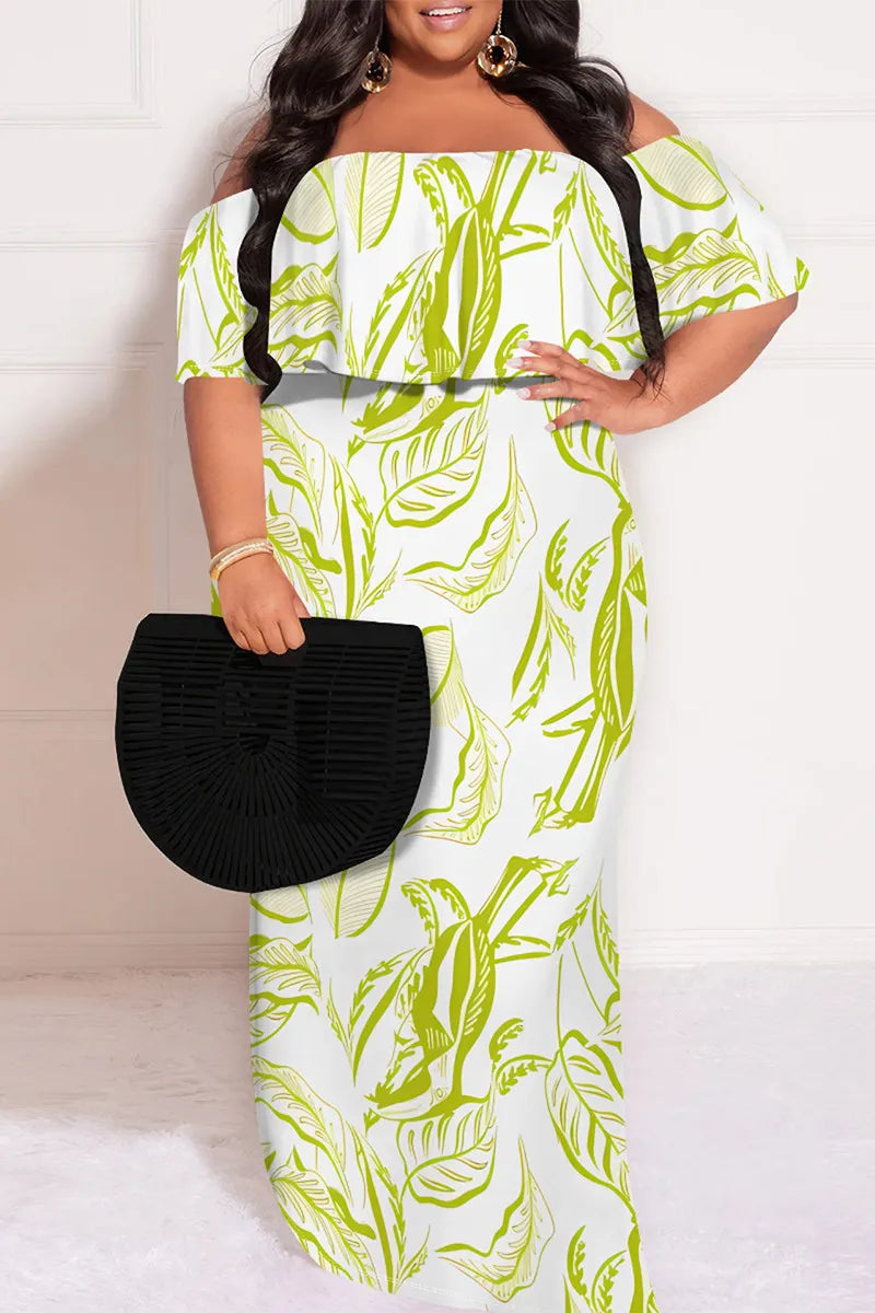THE "ABSTRACT SCENES" MAXI DRESS