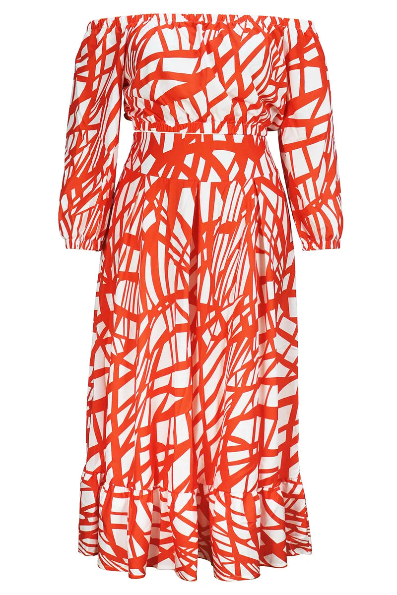 THE "RED RIBBONS" SKIRT SET