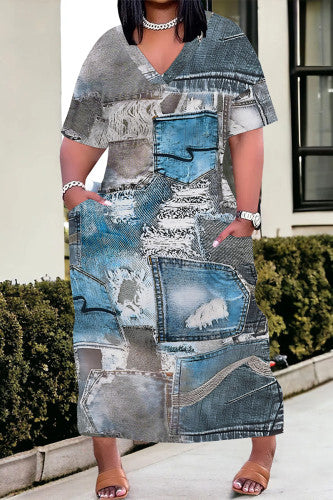 THE "RODEO DENIM" MAXI DRESS