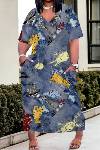 THE "RODEO DENIM" MAXI DRESS