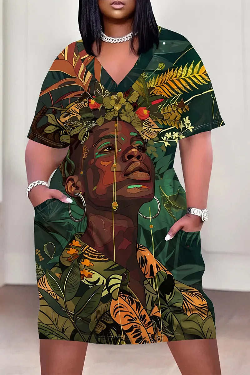 THE "NATURE OF MELANIN" MIDI DRESS