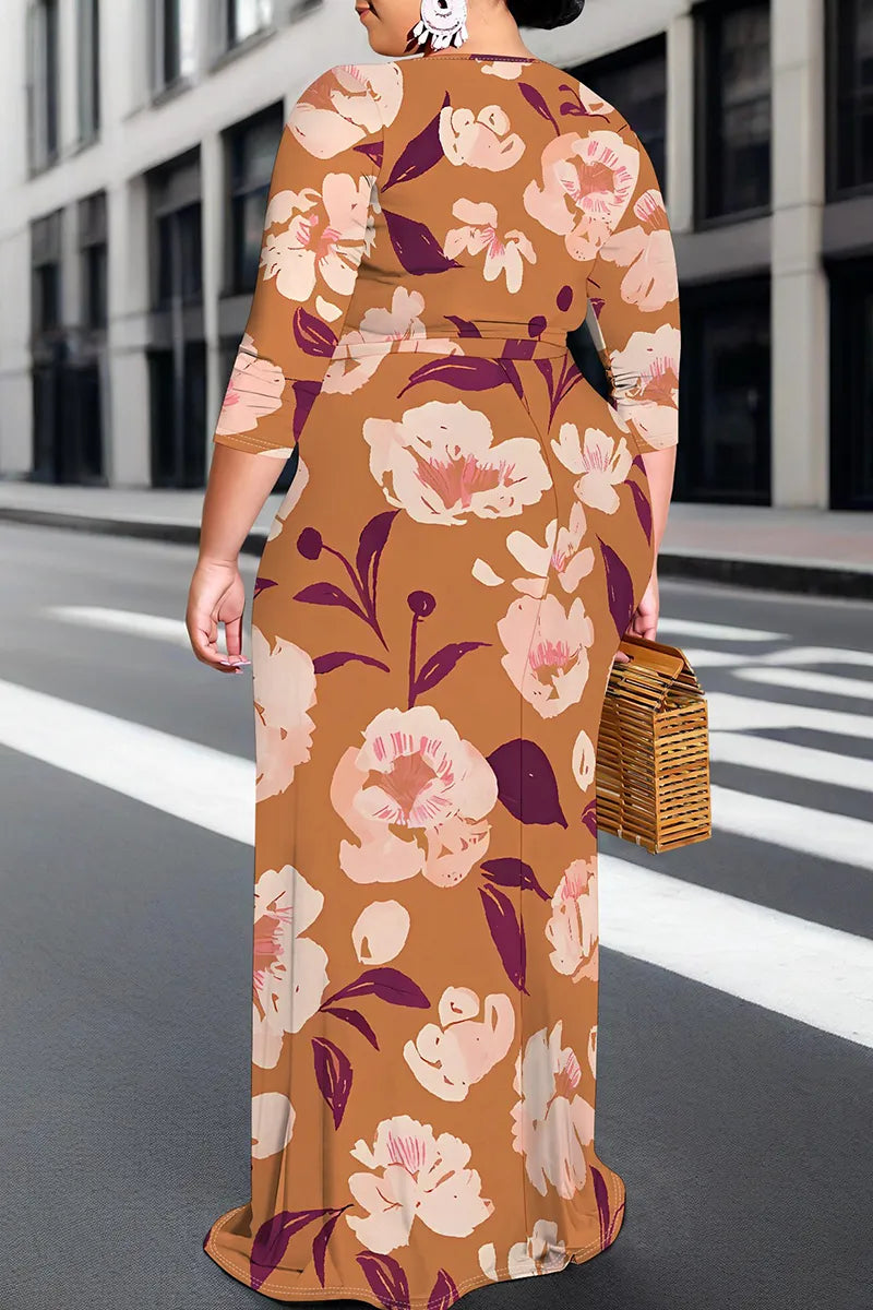 THE "FLOWER POWER" MAXI DRESS