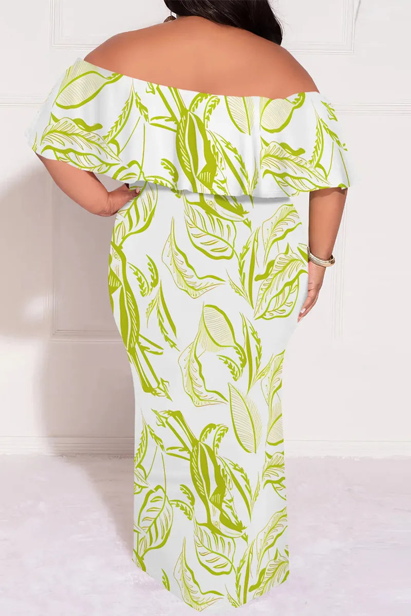 THE "ABSTRACT SCENES" MAXI DRESS