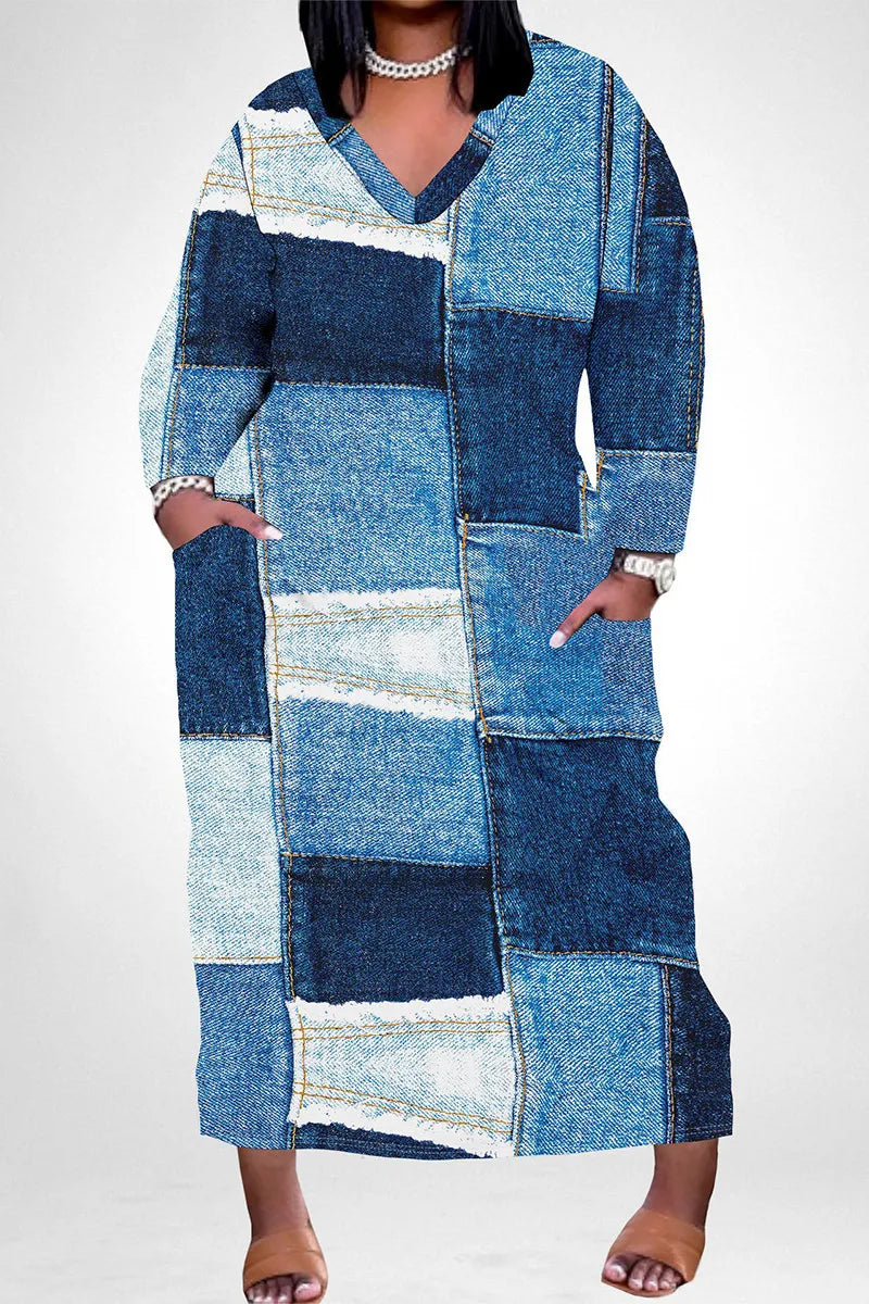 THE "DENIM WASH" MAXI DRESS