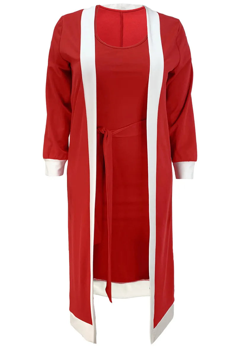 THE "AUNTIE CLAUS" MIDI DRESS