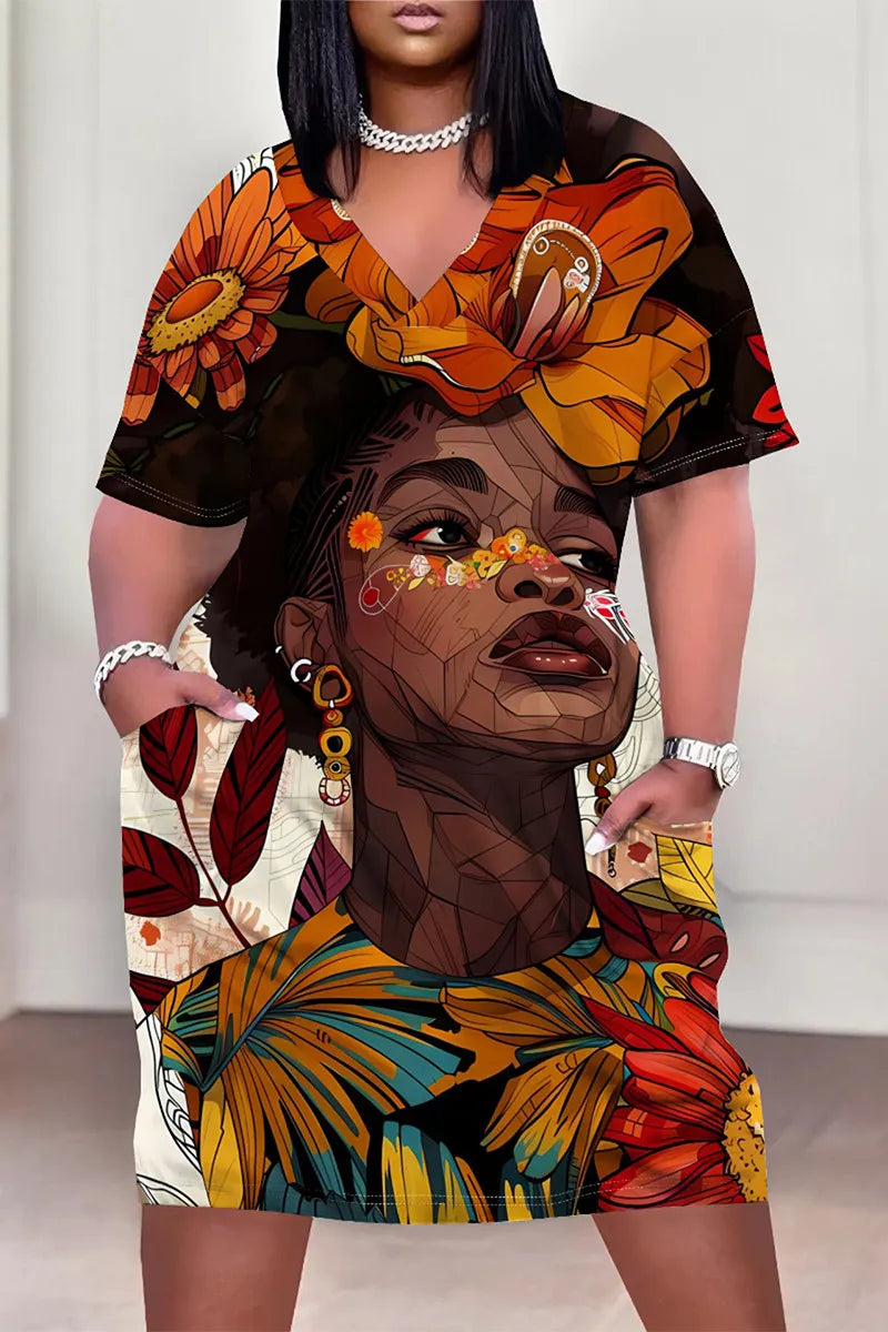 THE "NATURE OF MELANIN" MIDI DRESS