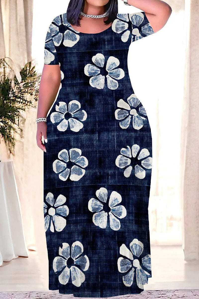 THE "ITS GIVING DENIM" MAXI DRESS