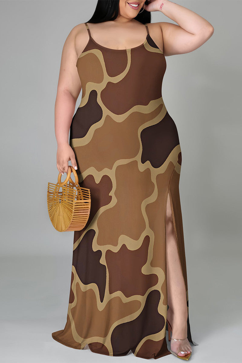 THE "CAMO IN COLOR" MAXI DRESS