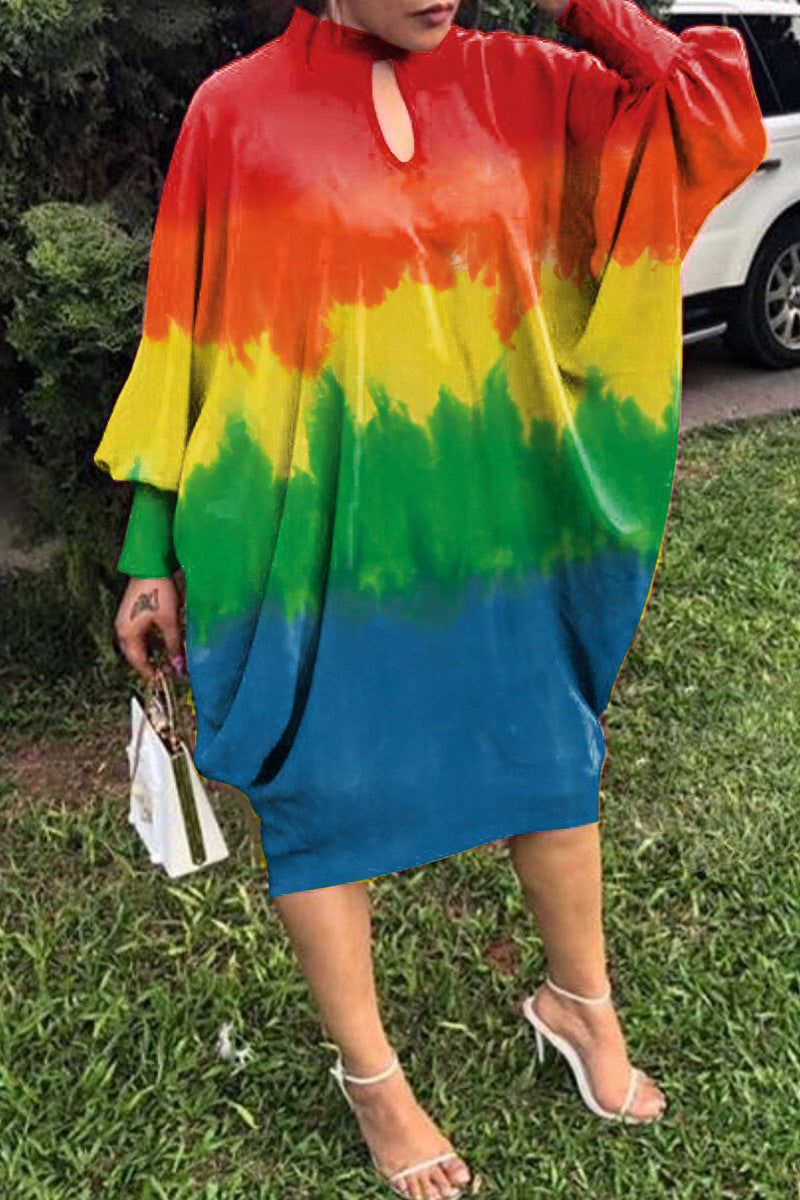 THE "TASTE THE RAINBOW" MIDI DRESS