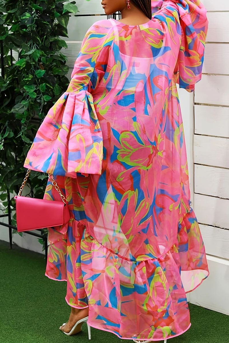 THE "FLORAL FLARE" CARDIGAN