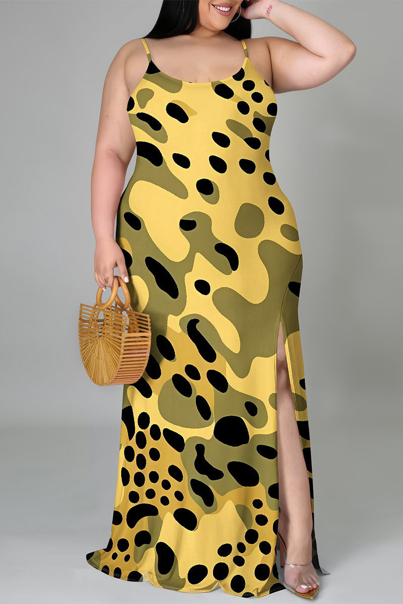 THE "CAMO IN COLOR" MAXI DRESS