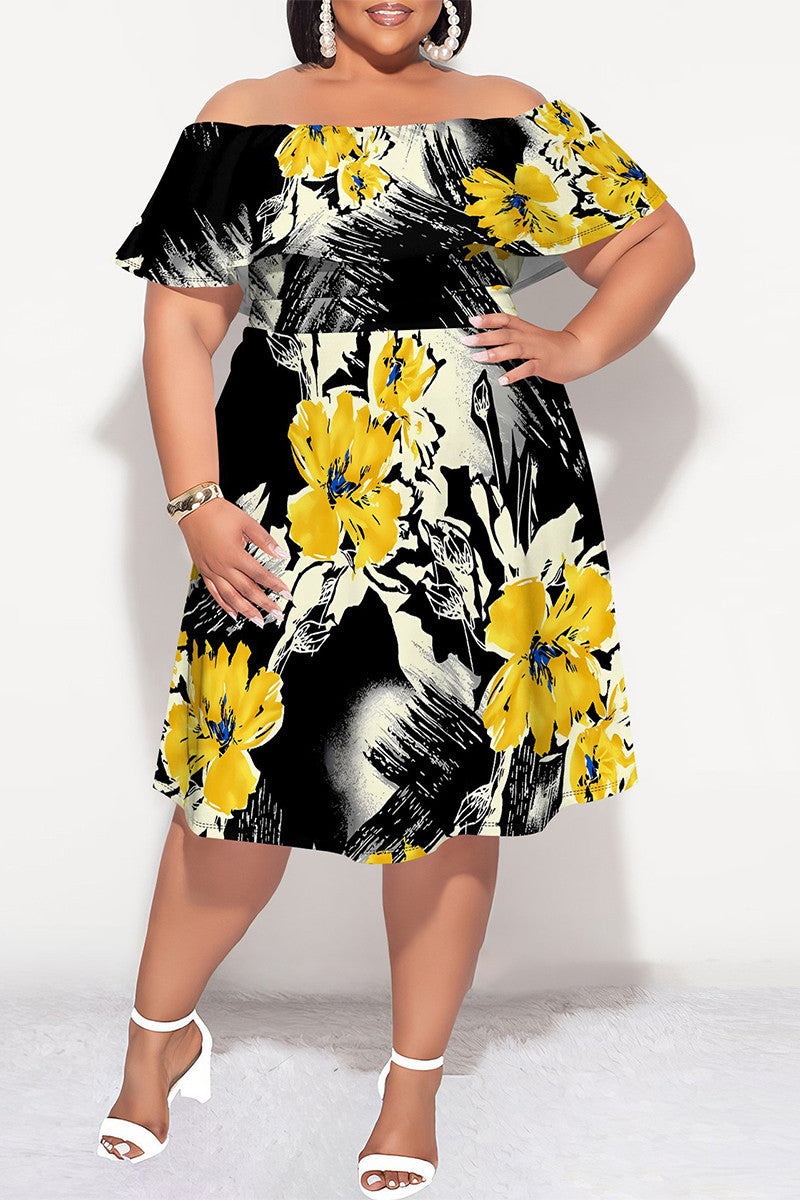 THE "FLOWERS AHEAD" MIDI DRESS