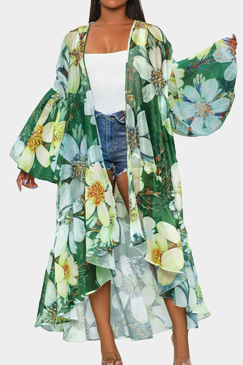 THE "FLORAL FLARE" CARDIGAN