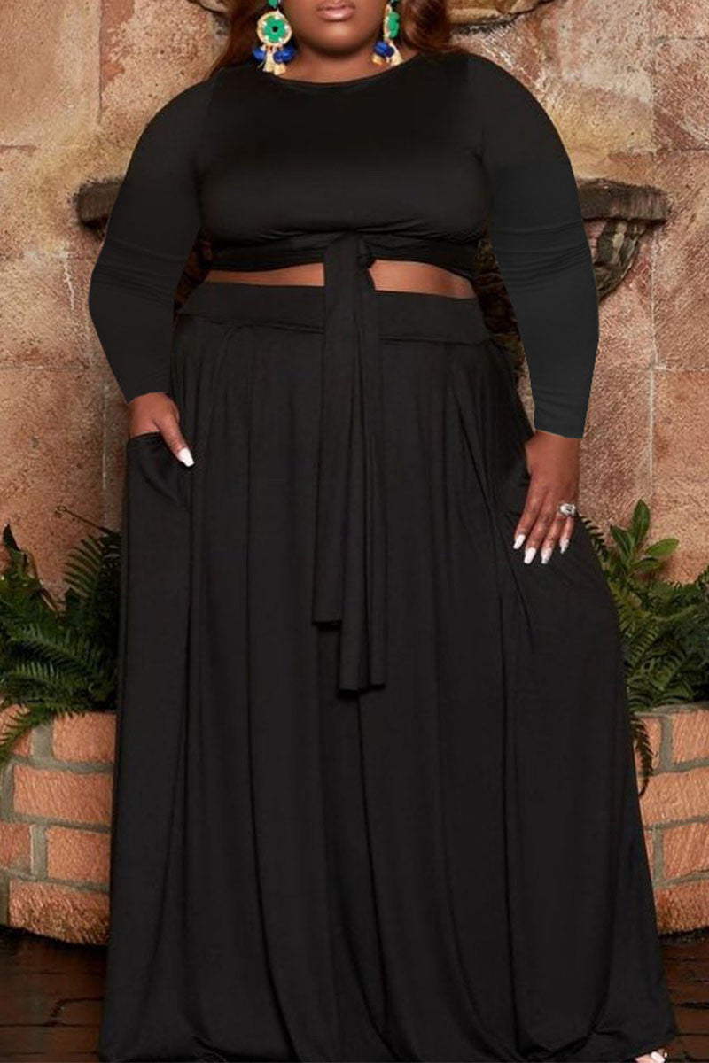THE "KEEPING IT SOLID" SKIRT SET