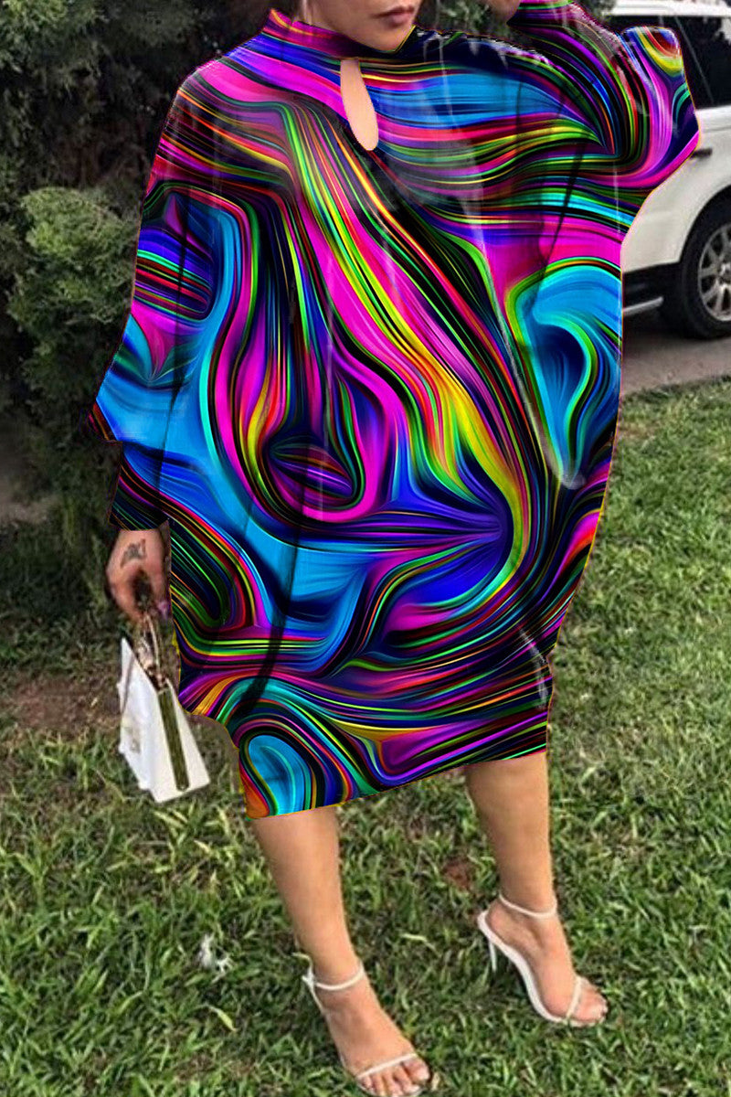 THE "TASTE THE RAINBOW" MIDI DRESS