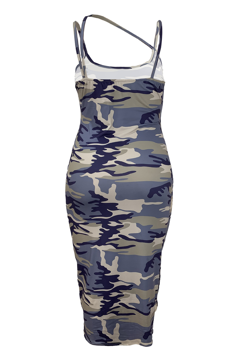 THE "TIGHTLY CAMOUFLAGED" MIDI DRESS