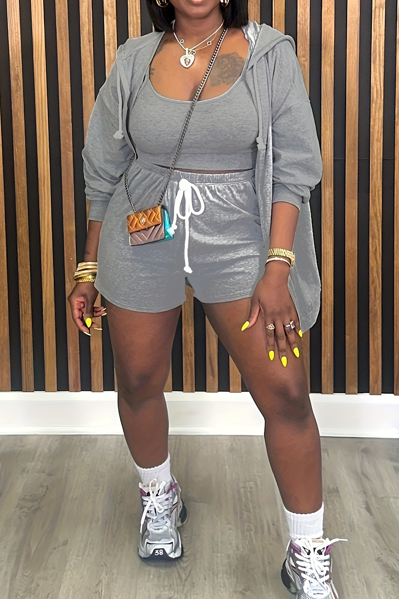 THE "GRAY DAY" SHORTS SET