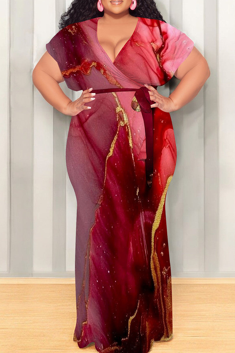 THE "MARBLE WATERS" MAXI DRESS