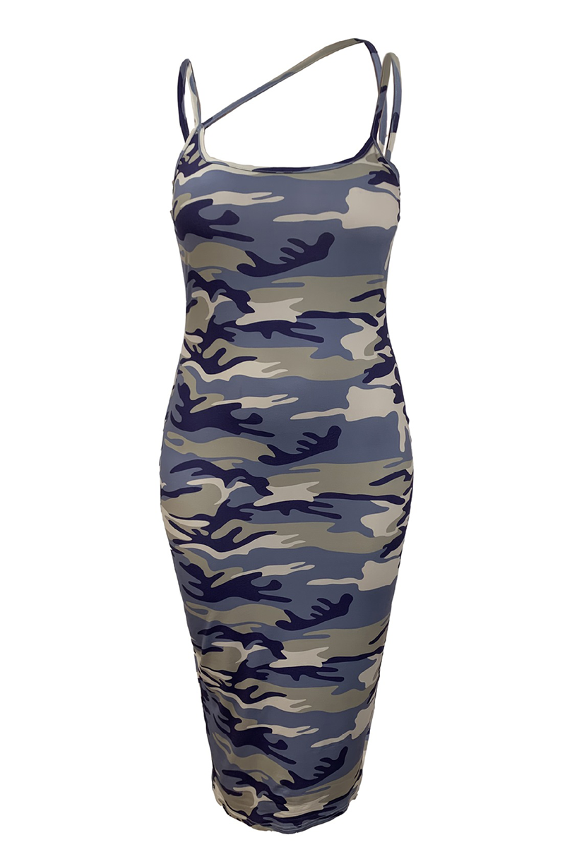 THE "TIGHTLY CAMOUFLAGED" MIDI DRESS