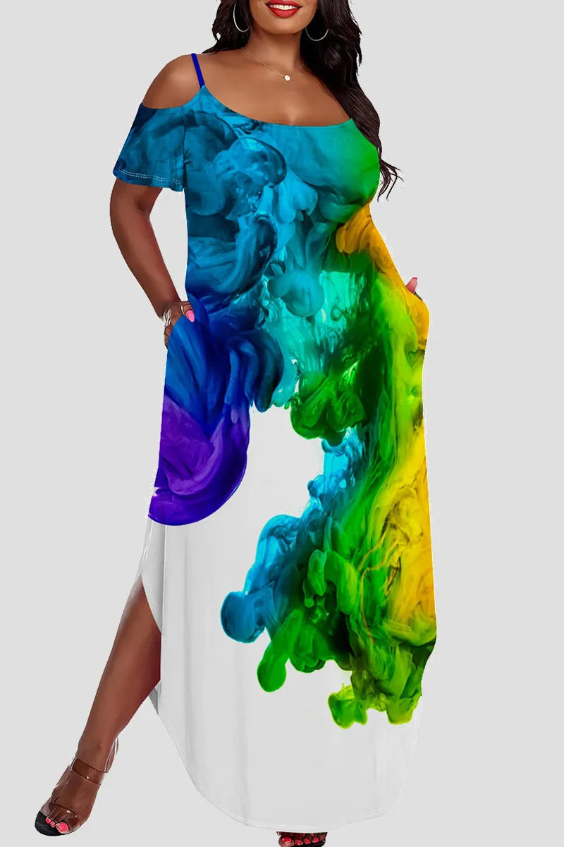 THE "PAINT THE TOWN" MAXI DRESS