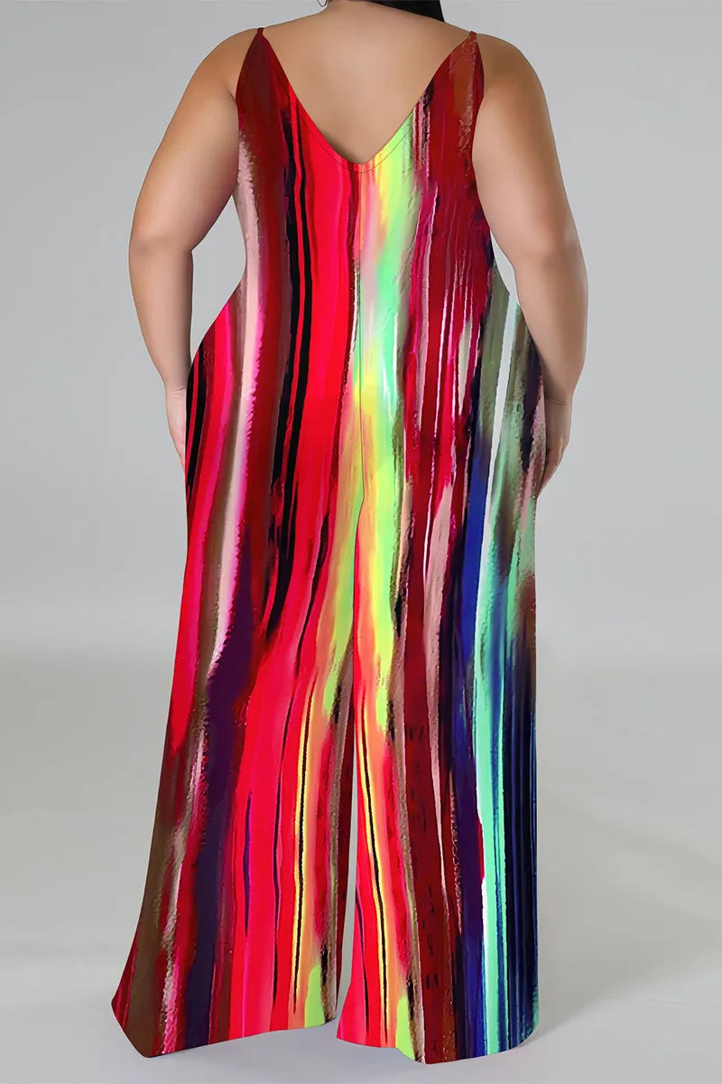 THE "COLOR ME UNBOTHERED" PALAZZO JUMPSUIT (with matching head scarf)
