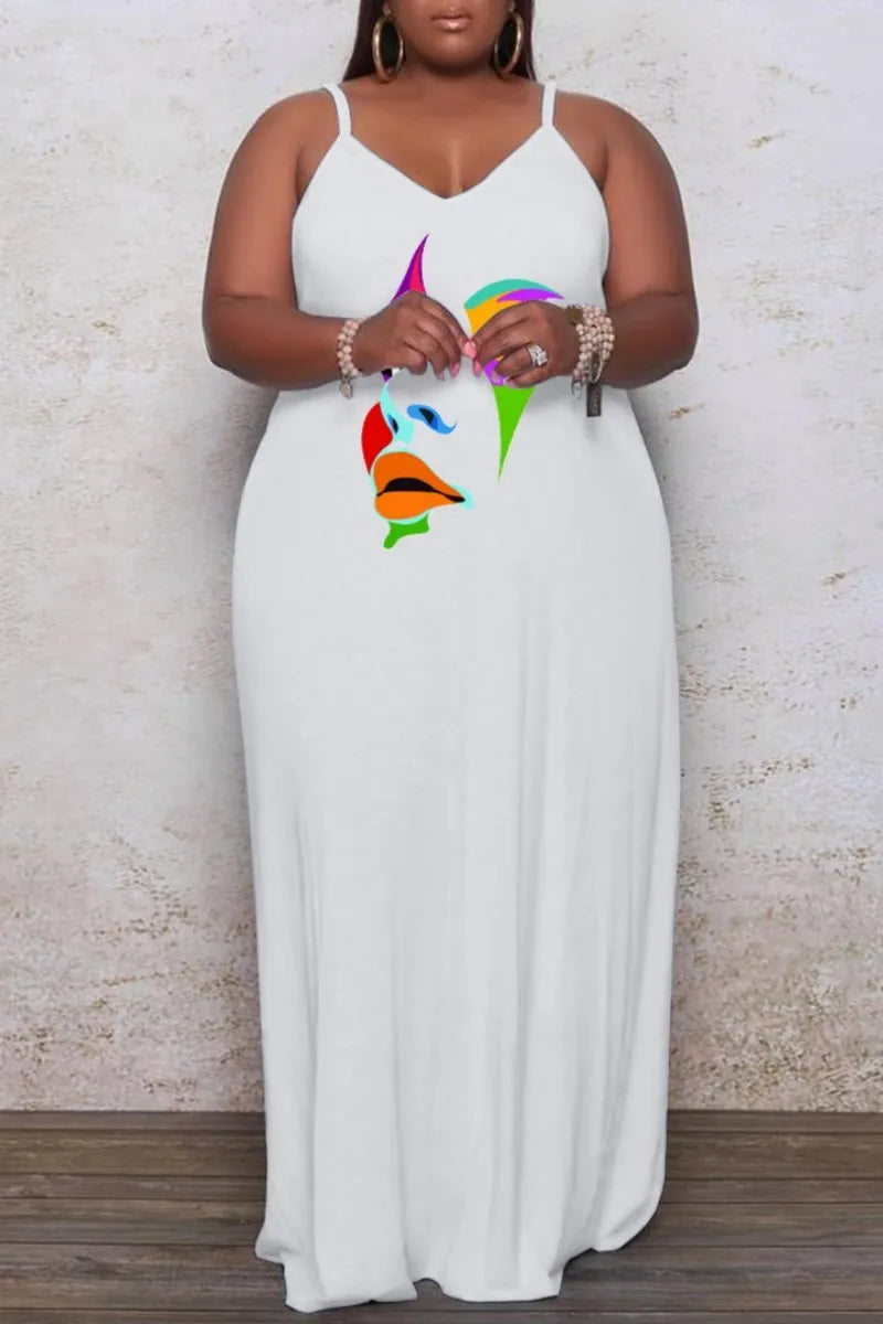 THE "PAINTED FACE" MAXI DRESS