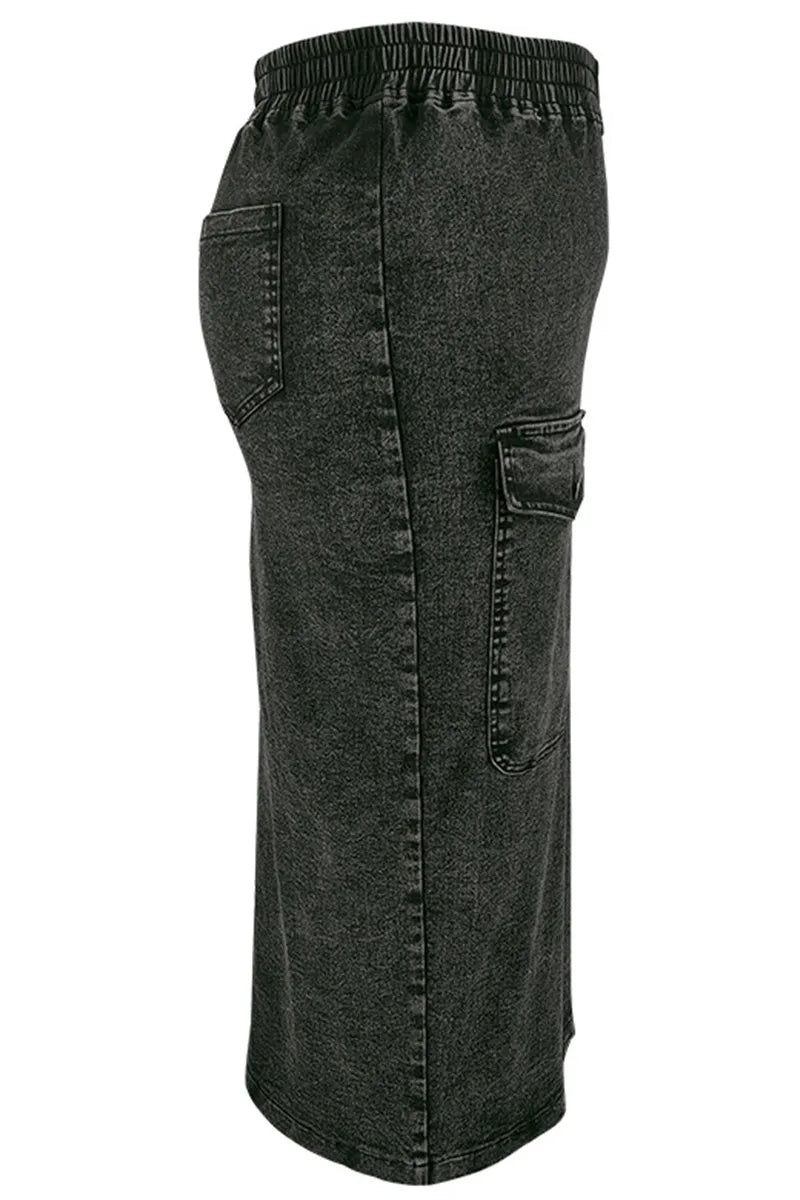 THE "BOSS MOVES" CARGO JEAN SKIRT