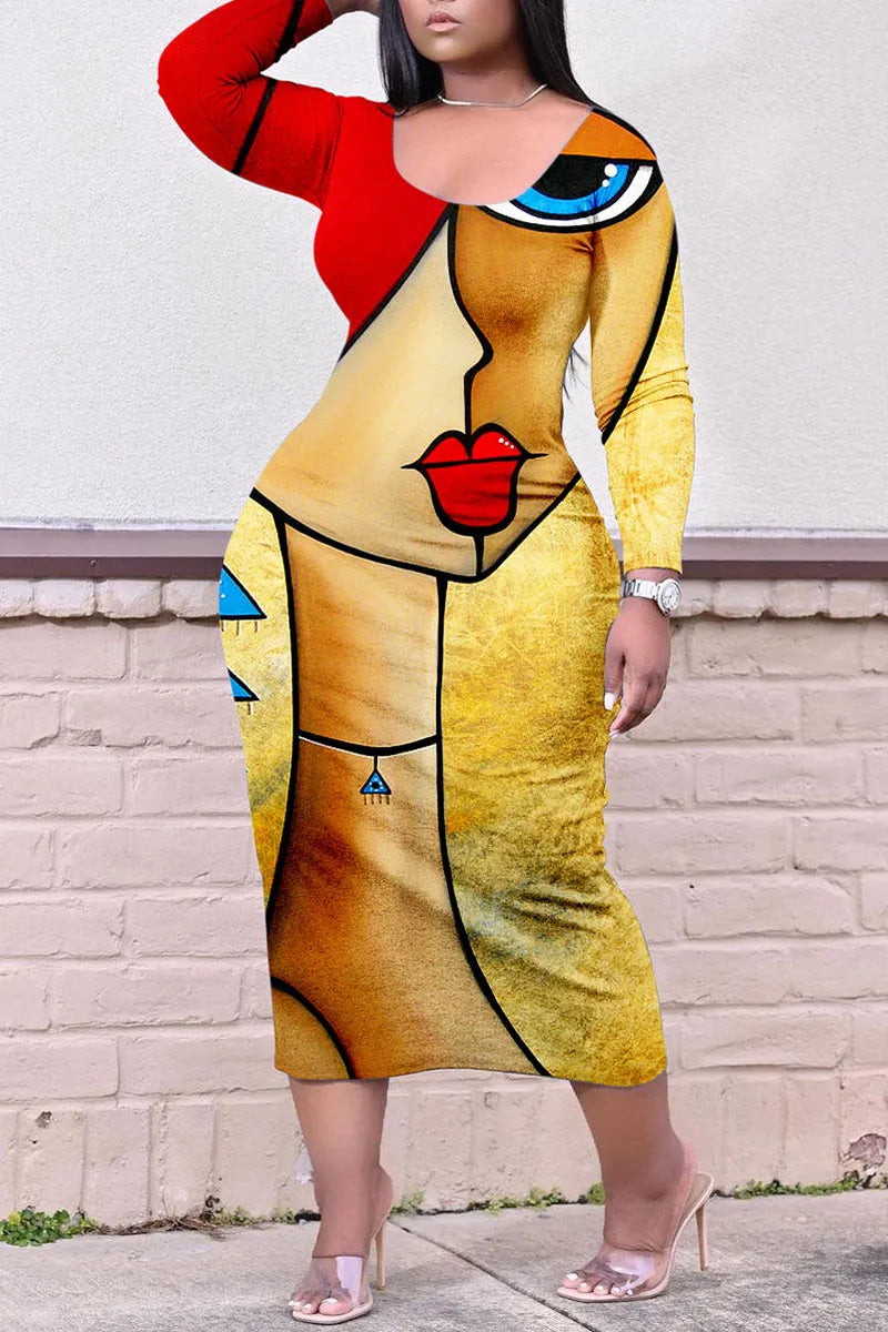 THE "POP ART 2" MIDI DRESS
