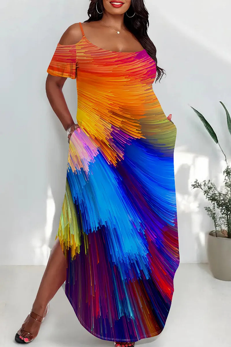 THE "PAINT THE TOWN" MAXI DRESS