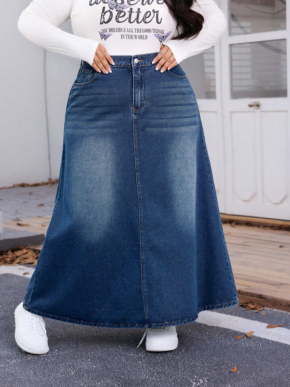 THE "LONG STORY SHORT" DENIM MAXI SKIRT