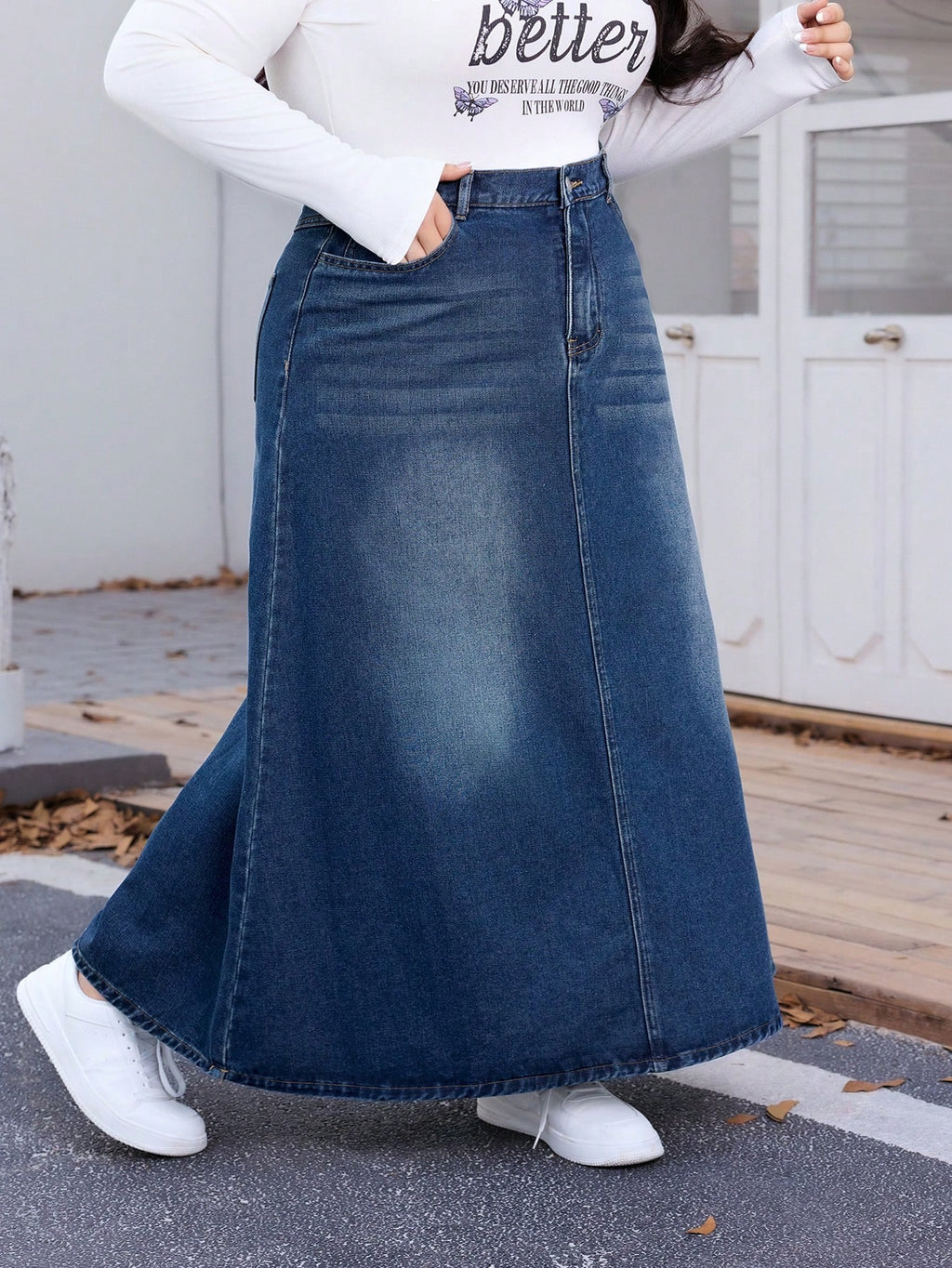 THE "LONG STORY SHORT" DENIM MAXI SKIRT