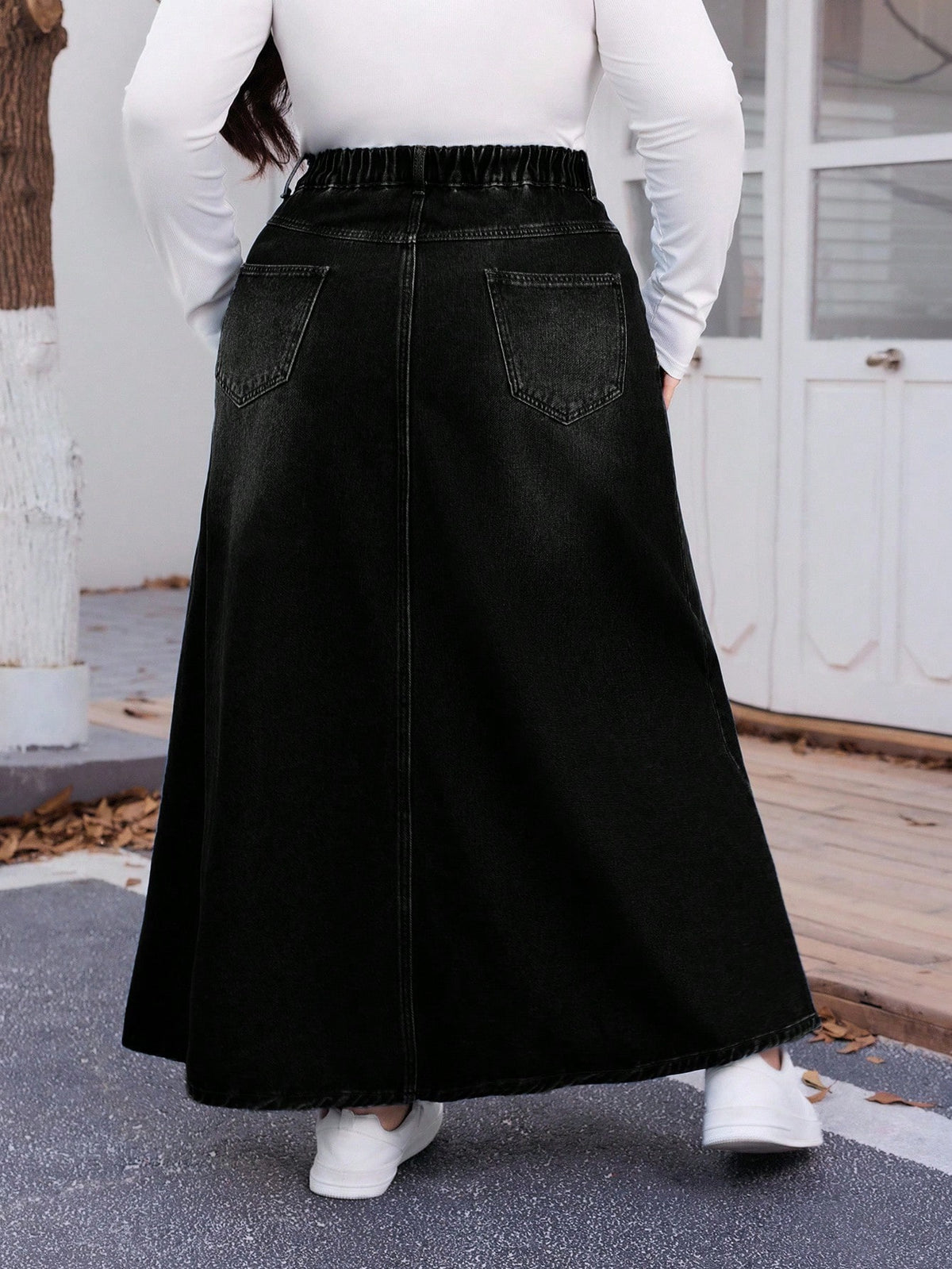 THE "LONG STORY SHORT" DENIM MAXI SKIRT