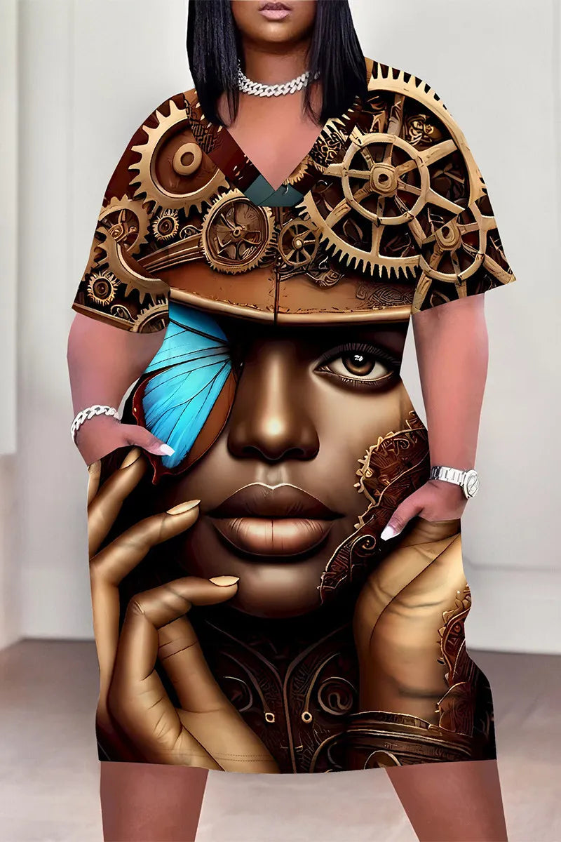 THE "ROYAL ESSENCE"TSHIRT MIDI DRESS