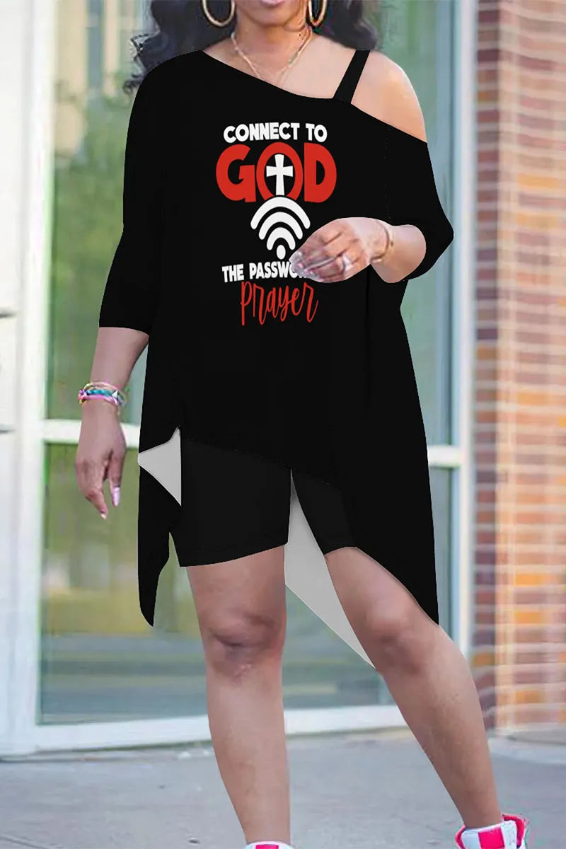THE "WIFI STRONG, FAITH STRONGER" SHORTS SET
