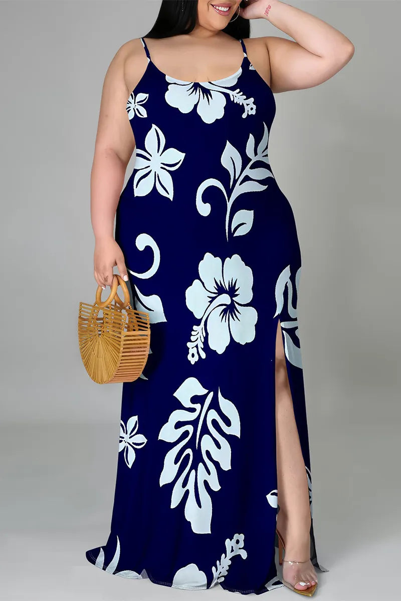 THE "HIBISCUS HEAT" MAXI DRESS