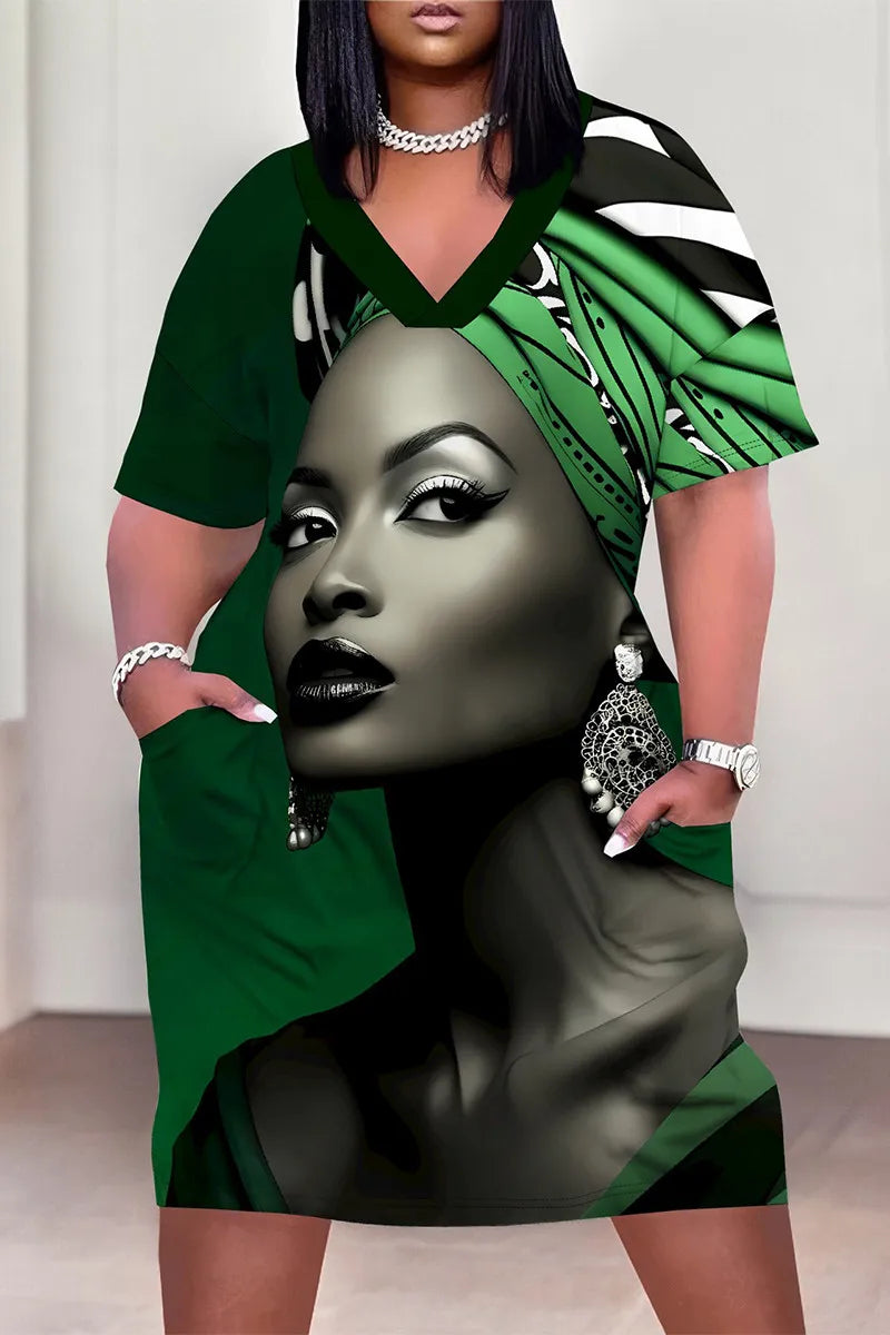 THE "ROYAL ESSENCE"TSHIRT MIDI DRESS